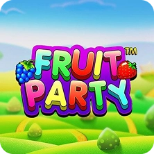 Fruit Party slot game featuring Dog House elements